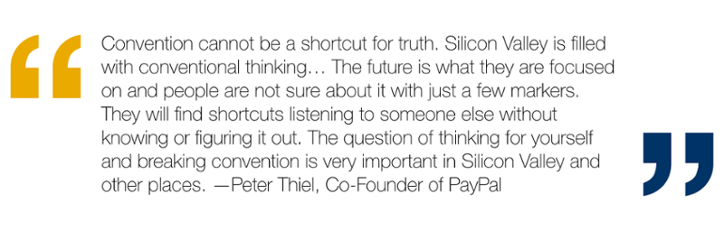 Quote by peter thiel cofounder of paypal